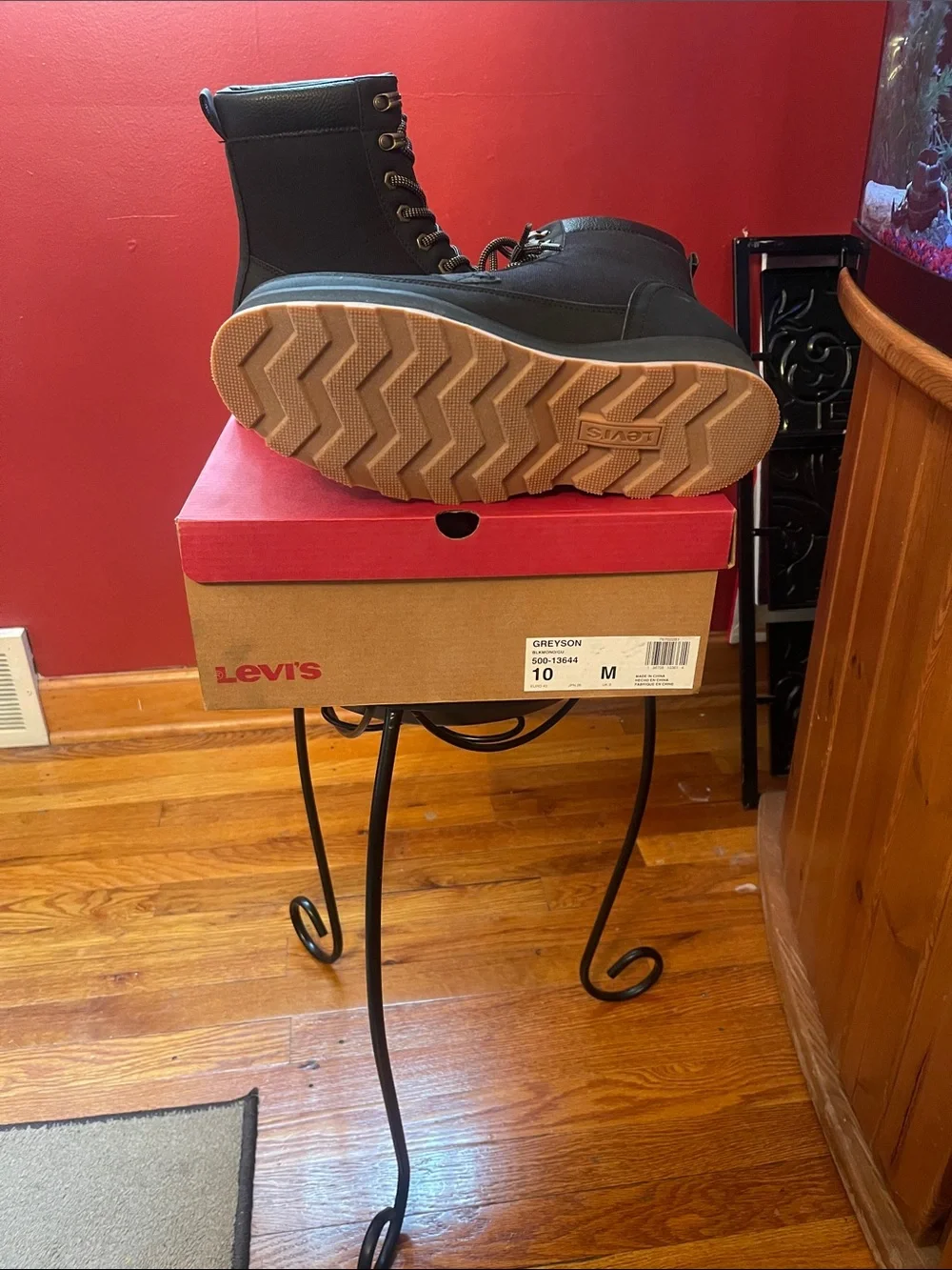 Levi's Black Men's Lace-Up Ankle Boots